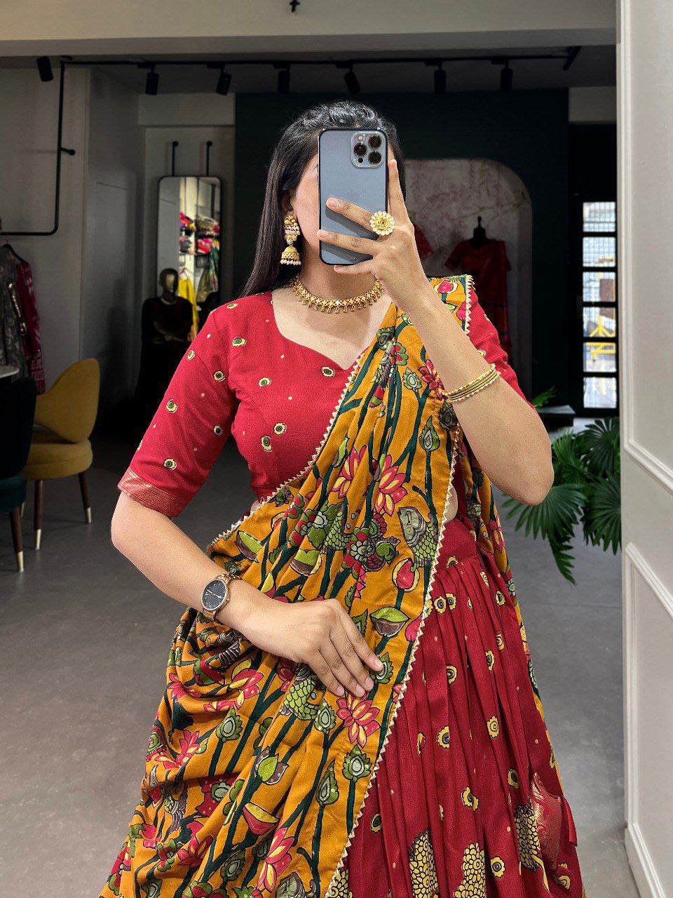 πΈ Blossom Boldly: Radiate Charm in Floral Printed Lehengas πΈ